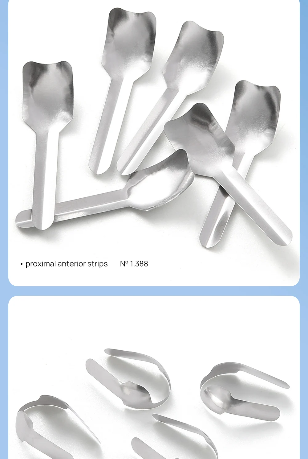 AZDENT Dental Matrix Bands Sectional Contoured Metall Matrizen M4/6/8 3,5/4,5/5,5/6,5mm Für Zähne Ersatz Zahnmedizin Werkzeuge – Detail 18