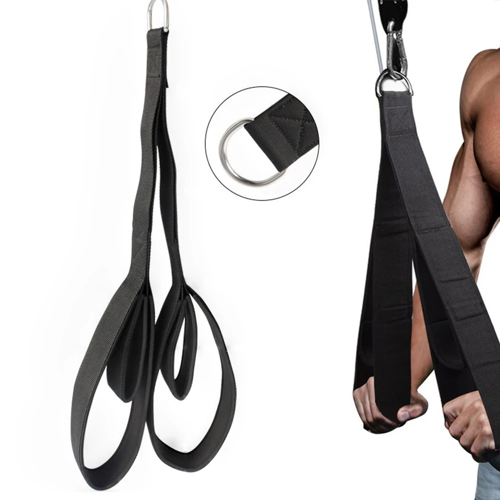 Reverse Squat Strap Tricep Rope Fitness Triceps Abdominal Strap Tricep Rope Pulldown Cable Attachment for Bodybuilding Training