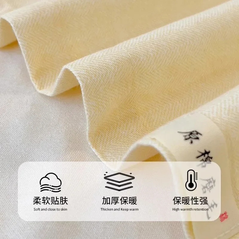 Thickened pure cotton polished sheets single piece 100 cotton old coarse cloth single children's quilt single pillowcase