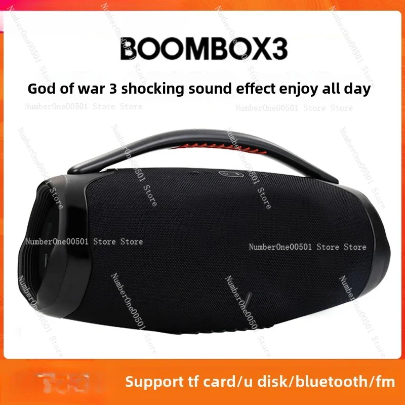 BOOMBOX3 Dual Speaker Outdoor Square Portable Bluetooth Audio Subwoofer Home Speaker Support TF USB