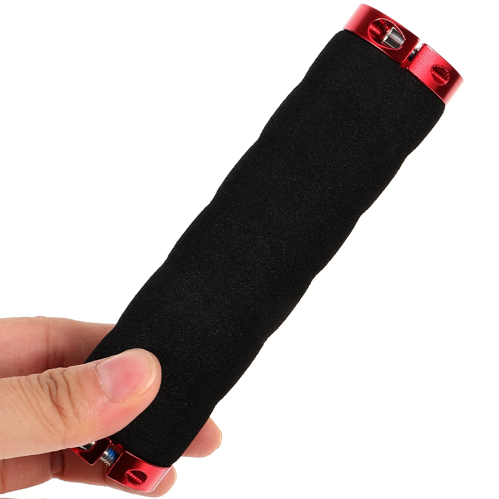 

Mountain Bike Handlebar Grips Metal Foam Non-Slip Shockproof Comfortable Ergonomic Bicycle Handle Covers Durable for Cycling