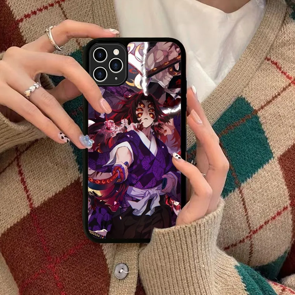 Demon Slayer Yoriichi Muzan Phone Case Silicone PC+TPU For For iPhone  11 12 13 14 15 16 Plus Pro Max Cover