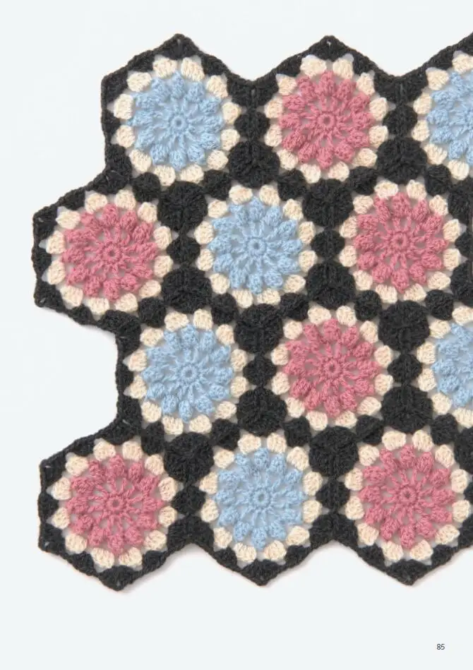 New Continuous Crochet Motifs Knitting Book Handbag Shoulder Bag Cardigan Pullover Pattern Weaving Book