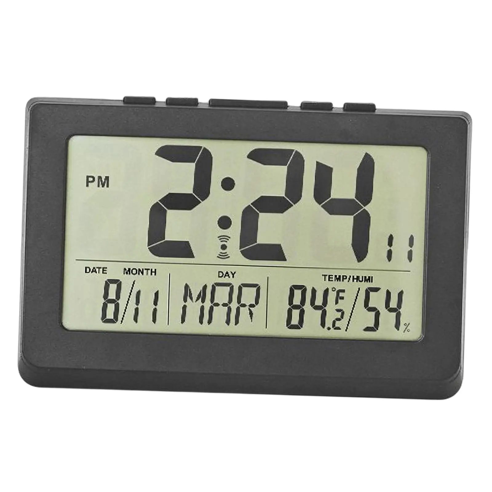 Multifunctional Digital Clock, Time Week Date Snooze Modern LCD Large Clocks