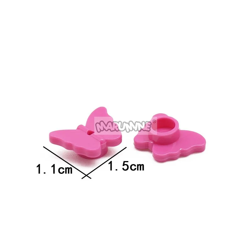 Marumine 100 SZT. Mini Klocki Motyle Motyw Owadów Zabawki dla Dzieci 80674 Dekoracja Ogrodowa DIY MOC Kreatywne Klocki Edukacyjne