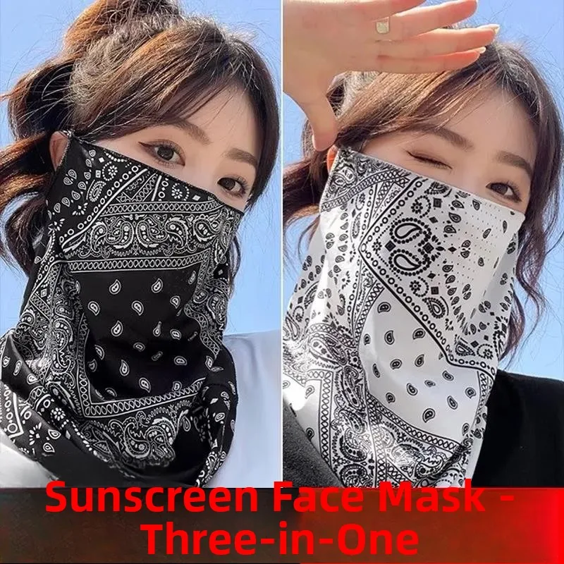 

Earmuff Neck Gaiter Unisex Sun Protection Face Mask Driving Cycling Motorcycle Riding Long Rectangle Nylon Geometric Pattern
