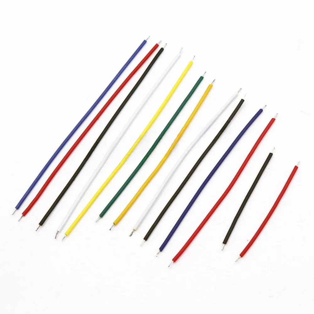 130 peças 24awg pré-espanadas pacote de fios de ligação 13 tamanhos 5cm a 10cm fios de placa de ensaio multicoloridos para arduino diy prototipagem