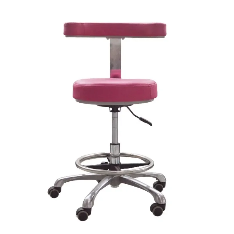 Pedicure Stool with Wheels Barber Furniture Spa Aesthetic Beauty Massage Table Chair Salon Hair Nail Treatment Stylist Rotating