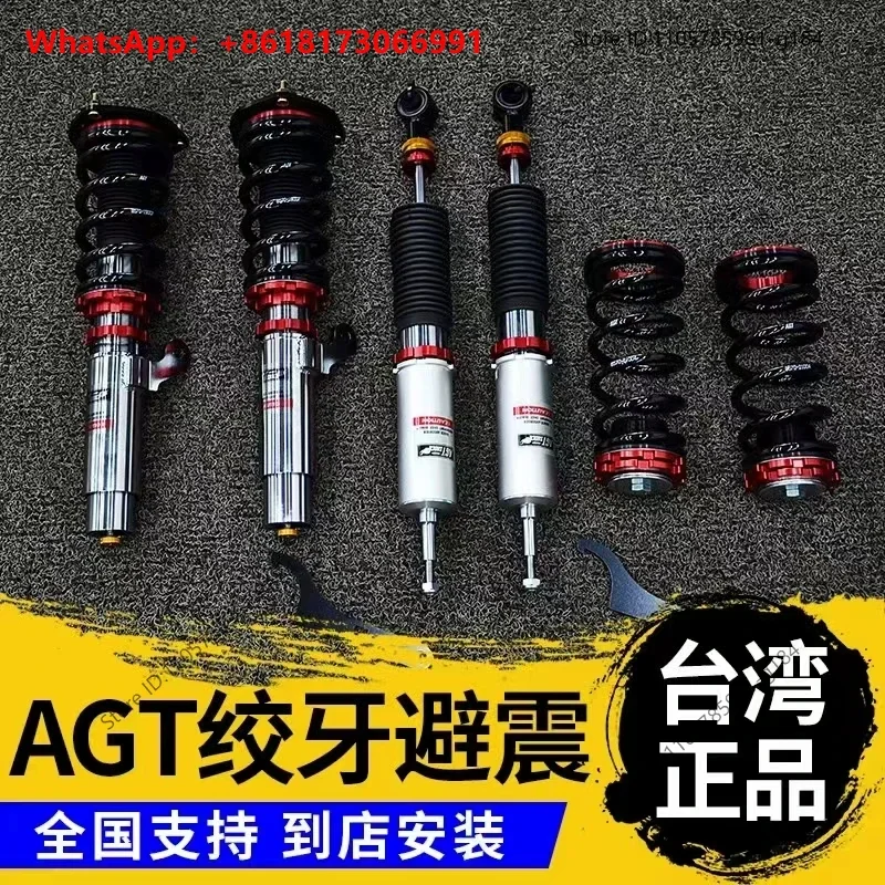 AGT Inverted Twisted Tooth Shock Absorber with Height, Soft and Hard Modification, Full Length Adjustable Shock Absorber