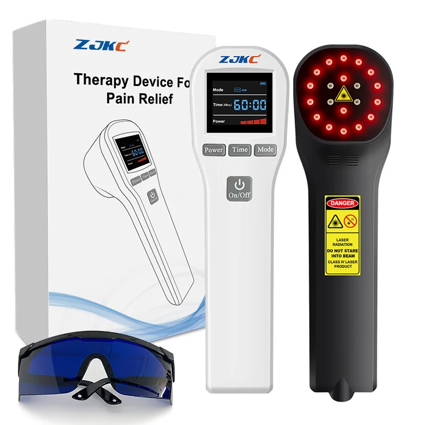 880mW 650nmx16+808nmx4 Red Infrared Light Therapy Device Pain Relief for Neck Shoulder Back Pain Cold Laser Treatment LLLT