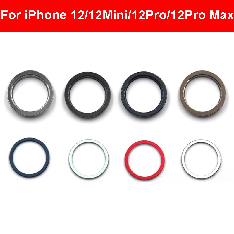 Rear Camera Outside Metal Ring Frame For iphone 12 12Mini 12 Pro 12Pro Max Back Main Camera Ring Cover Bezel Bumper Parts