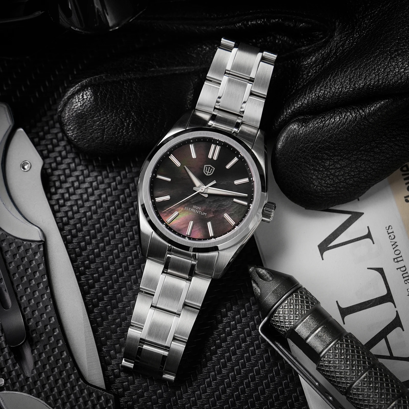 Watchdives WD0003C 38mm Men Watch VH31 Sweep Seconds Quartz