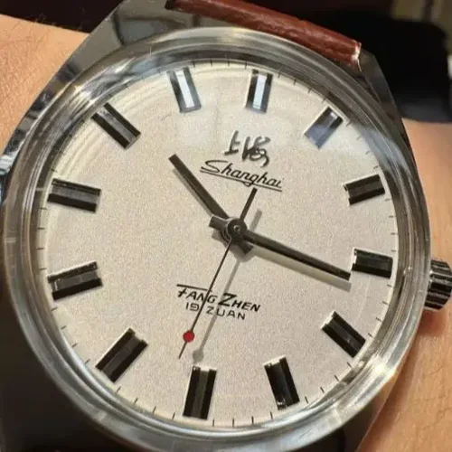 Reloj Shanghai de 36mm para hombre, Retro, 7120, movimiento mecánico Manual, relojes de pulsera mecánicos minimalistas de negocios, envío directo