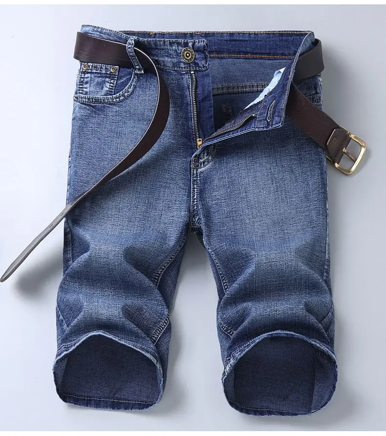 2025 New Blue Fashion Design Men's Jeans Slim Fit Straight Men's Short Jeans Summer Shorts Jeans Men's Jeans Stretch