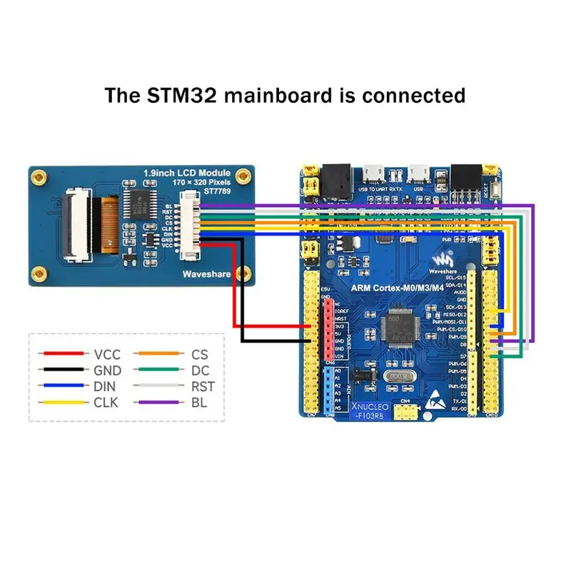 M05K  1.9 Inch IPS Color LCD Display Module 170X320 Pixels SPI Interface 262K Color Screen for //STM32