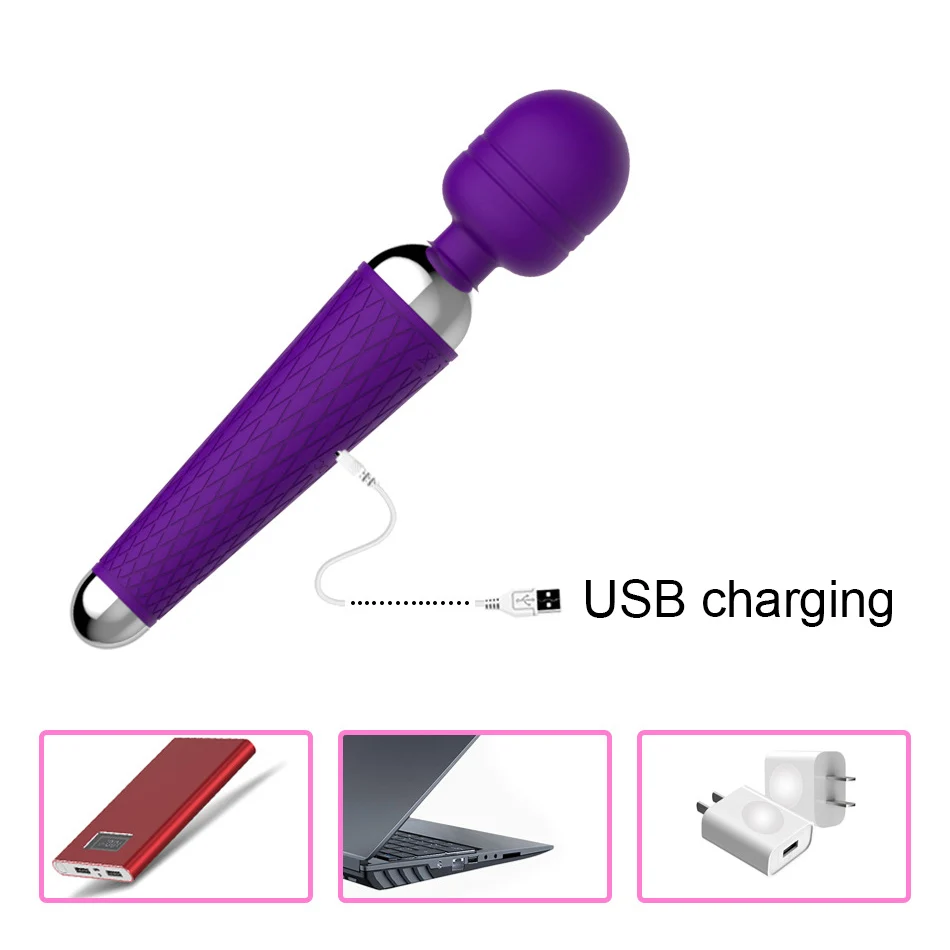 20 Speeds Powerful AV Magic Wand Vibrator Clitoris G Spot Stimulator Sex Toys for Women Personal Body Massager Adult Sex Product