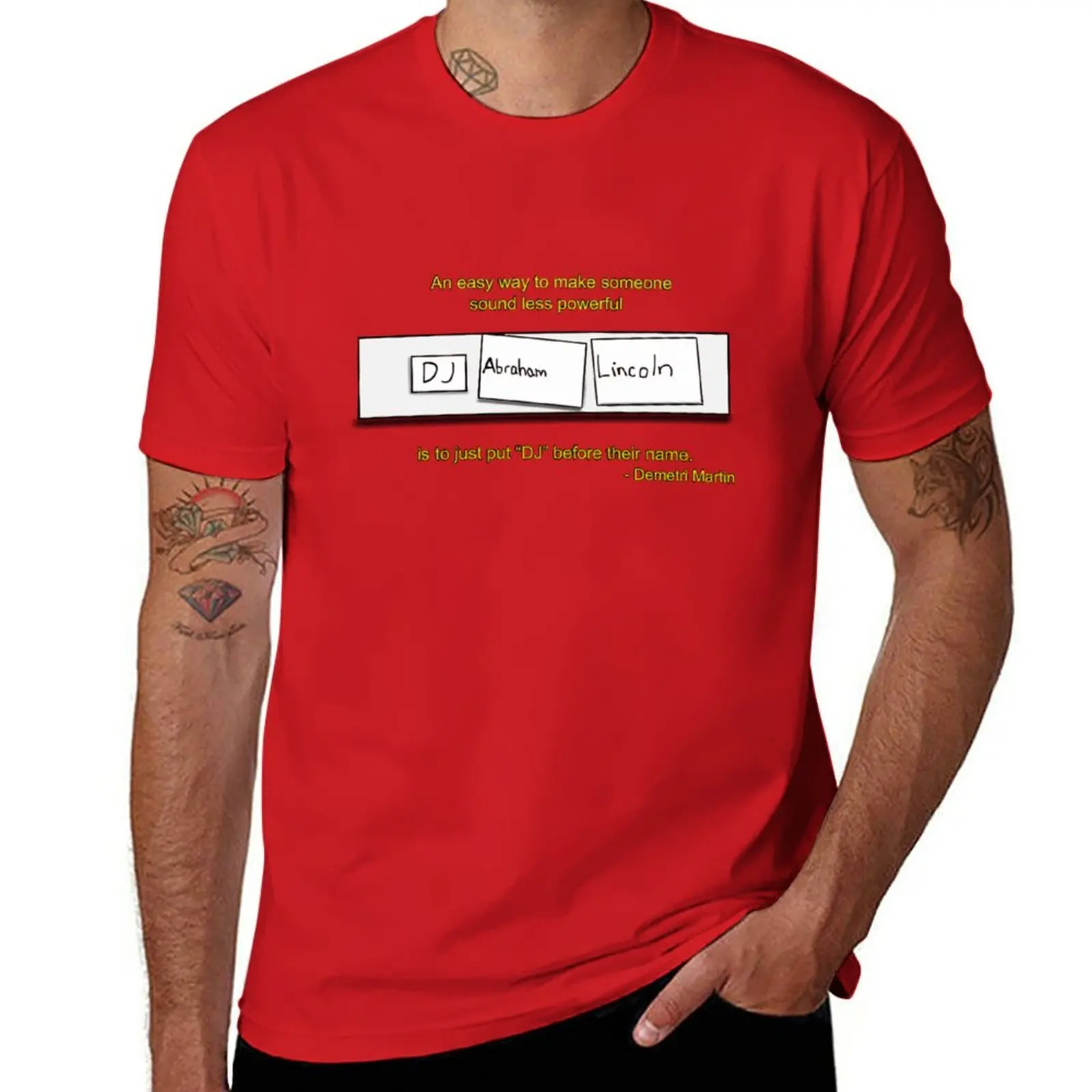 

New DJ Abraham Lincoln T-Shirt quick drying shirt plus size t shirts mens t shirts casual stylish