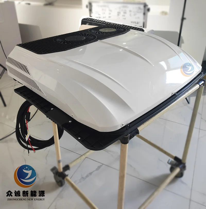 Dual brushless motors for cars and trucks Dual vertex air compressors 12v/24v air conditioners