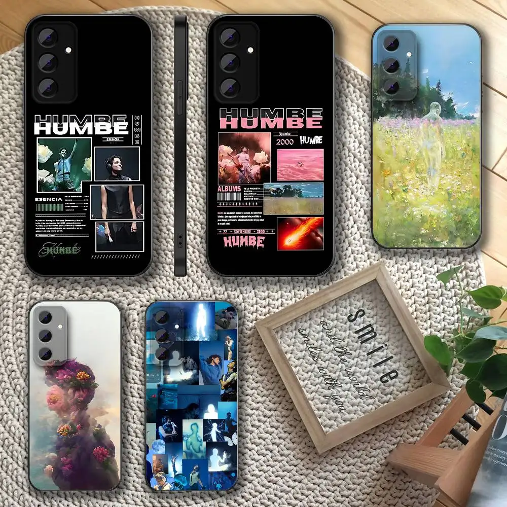 

H-Humbe Esencia Phone Case For Samsung S 25,24,23,22,30,21,10,9,Ultra,Plus,Lite,FE,4,5 G Soft Black Case