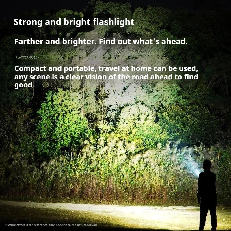 Smiling Shark Strong Light Flashlight LED Rechargeable Camping Portable Ultra Bright Mini Torch Waterproof Durable Flashlights