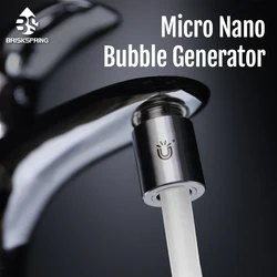 BriskSpring  Micro Nano Bubble Generator 360° 720°  Home Rotatable Kitchen Faucet Extender Fruit Vegetable Washing Machine Gift