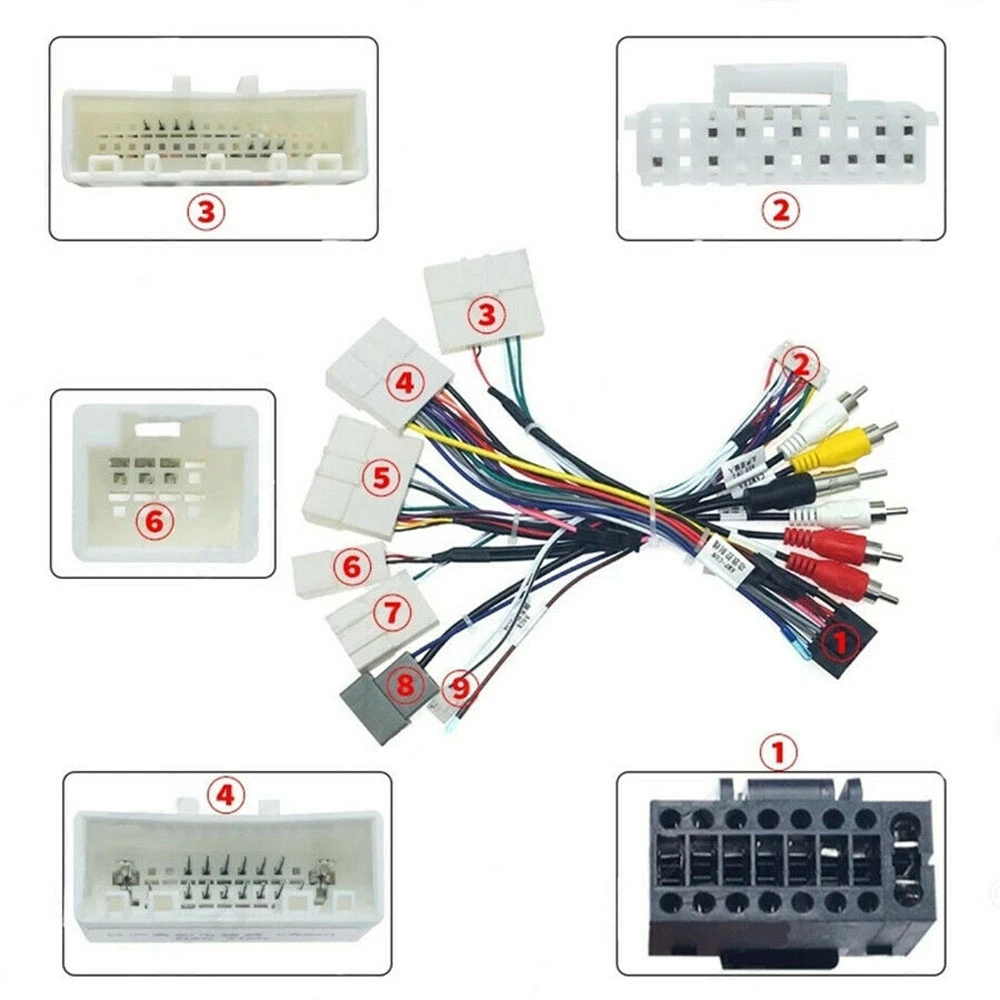 Super Sale Car 16PIN Android Audio Power Radio Wire Harness with Canbus Box Car Accessories for Nissan X-TRAIL/Tiida 2014-2017