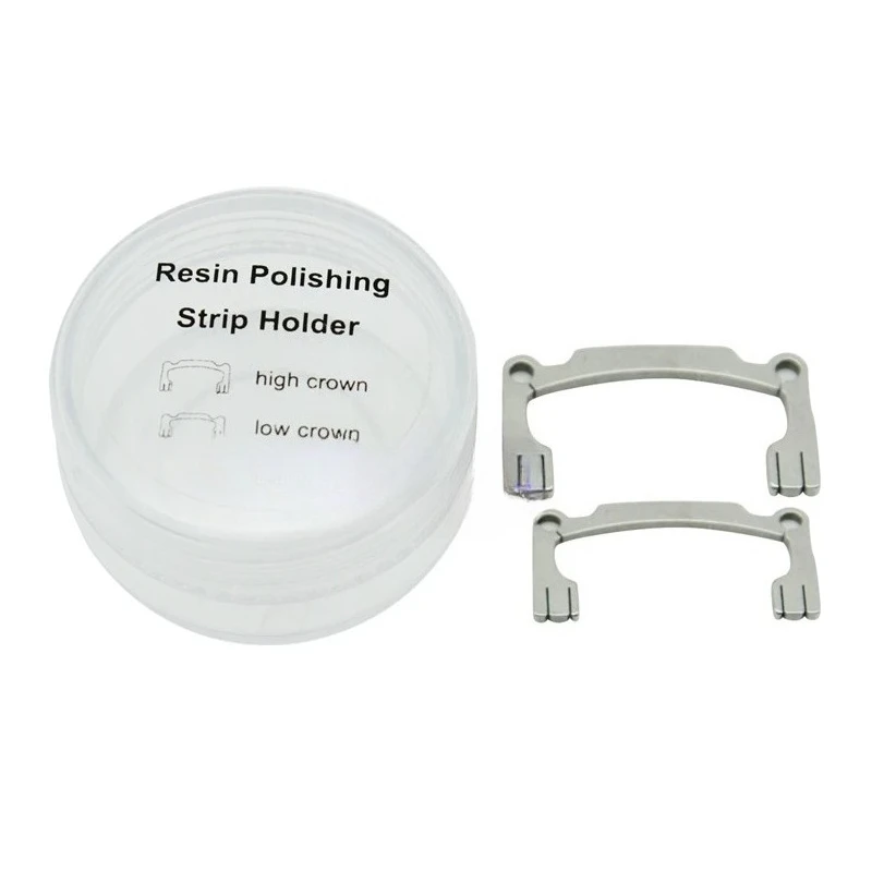 2 Pieces/box Dental Polishing Strip Holders Retainers Sand Strip Holders Perforated/non Perforated Grinding Strips Oral Tools