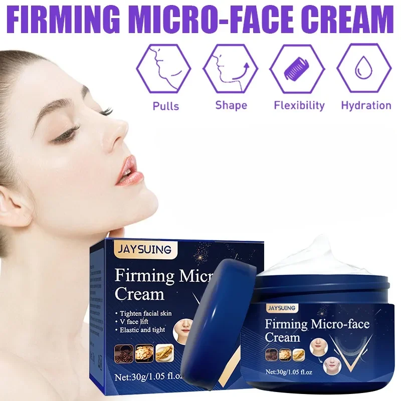 

30g V-Shape Slimming Cream Removal Double Chin Firming Face-lift Slimming Masseter Muscle Face Fat Burning Anti-aging Skincare