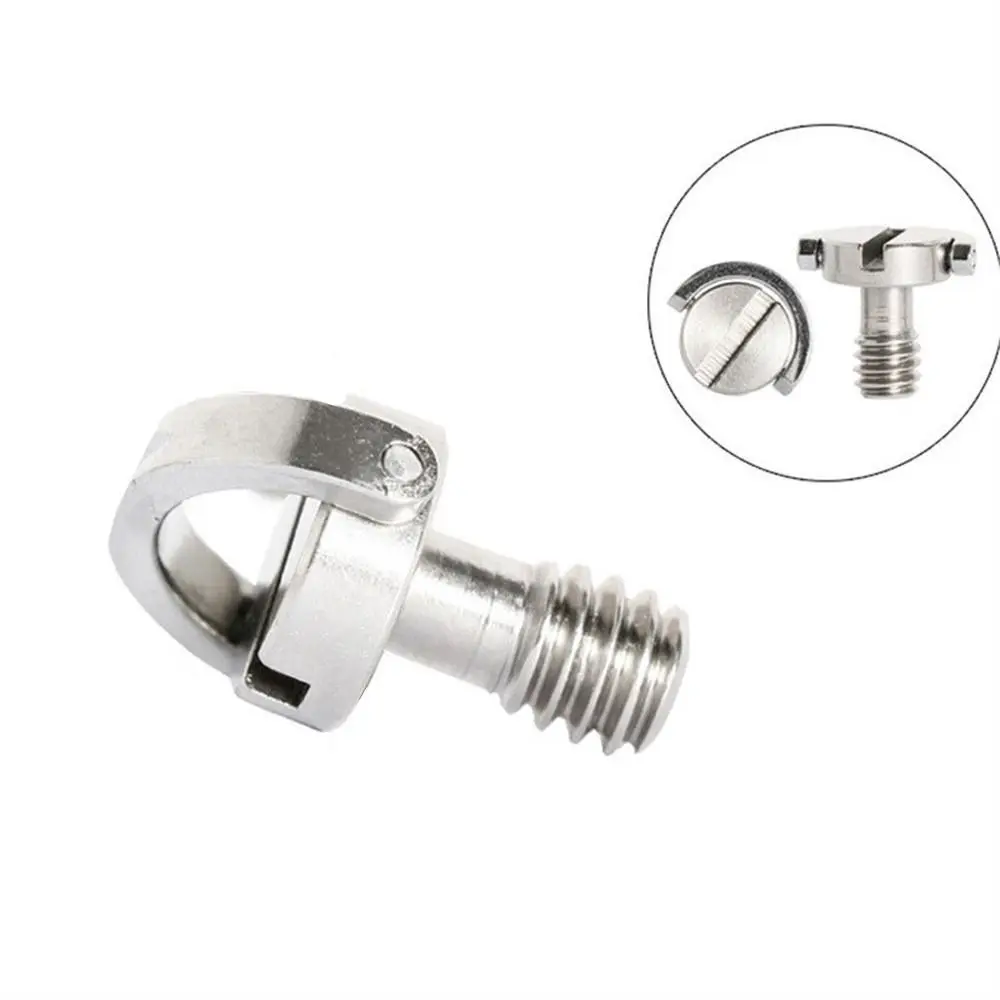 Monopod Folding Silver Screw Adapter Quick Release Fixed Adapter Camera Screw Tripod Screw D-Ring Screw 1/4 Inch Screw