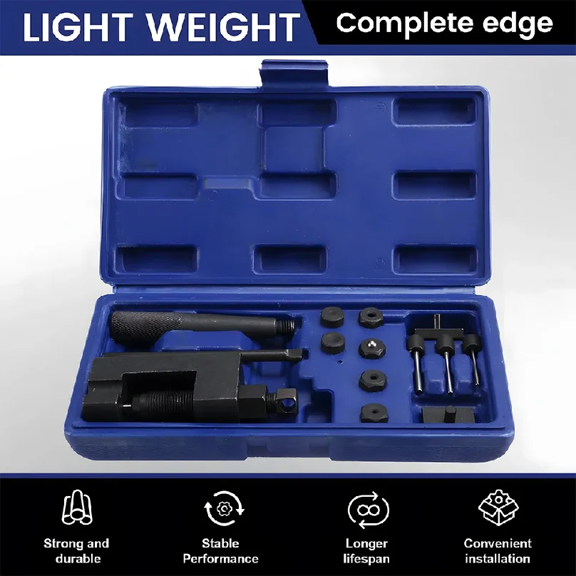 Motorcycle Chain Breaker Riveting Tool 6 Pins Chain Cutter Riveter Bike Chain Pin Press Handle For 415/420/428/520/525/530/630