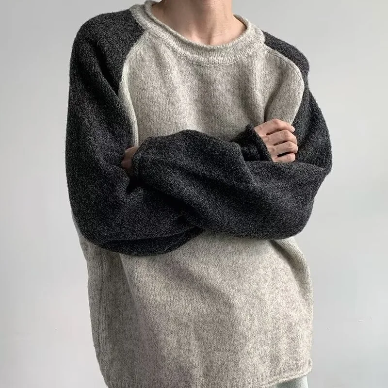 

Loose Casual Knitted Sweater for Teens in Autumn Winter Large Size Color Blo Hong Kong Sle Polyester Fiber Long Sve
