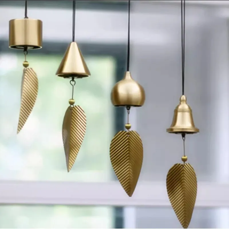 

Pure Copper Chinese Fengshui Auspicious Ring Bell Hanging Decorate Car/Home/Office Wind Chimes for Lovers/Friends/Families