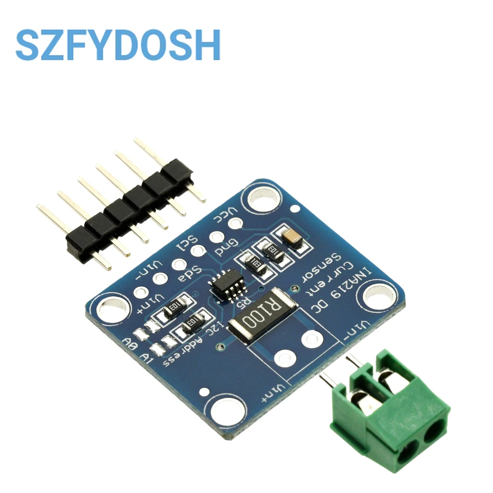 INA219 Modul Breakout Sensor Catu Daya DC Dua Arah DIY 3V-5V IIC I2C Modul Sensor Pemantauan Daya