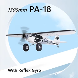 FMS RC Airplane 1300mm PA-18 J3 Cub Piper with Flaps Reflex Gyro 3S Blue PNP RC Plane Hobby Model Aircraft Avion EPO PA18