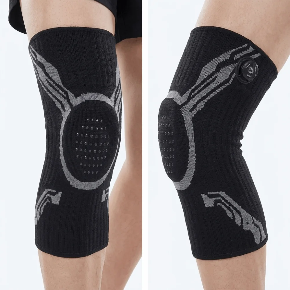 Sports Accessories Adjustable Knee Brace with Knob Elastic Joint Support Non-Slip Lightweight Meniscus Support Sports