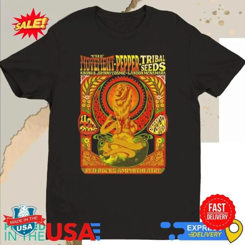 

2025 Red Rocks Tribal Seeds Pepper The Movement T Shirt