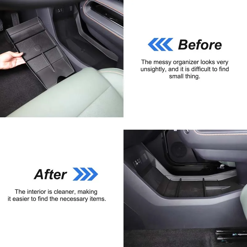 For Jaecoo 6 J6 Icar 03 2024+ TPE Car Central Control Lower Storage Box Mobile Phone Tray Car Organizer Accessories