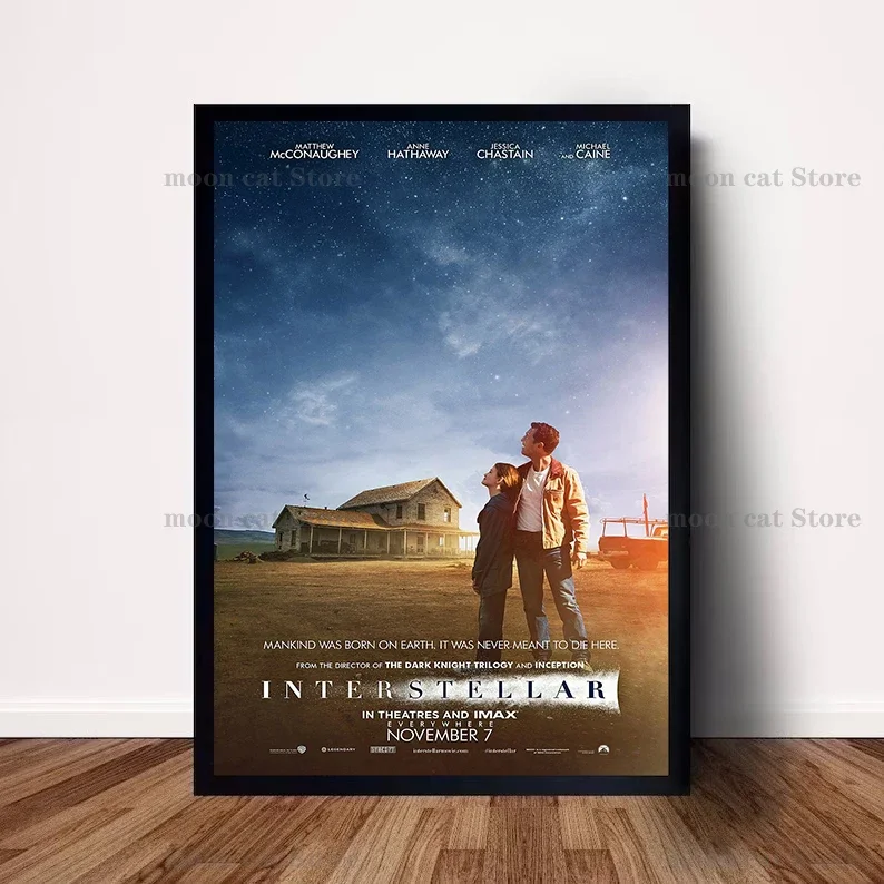 Classic Sci-fi Movie Interstellar, Universe Planet Wall Art, High-definition Canvas Print Poster, Home, Room Decoration