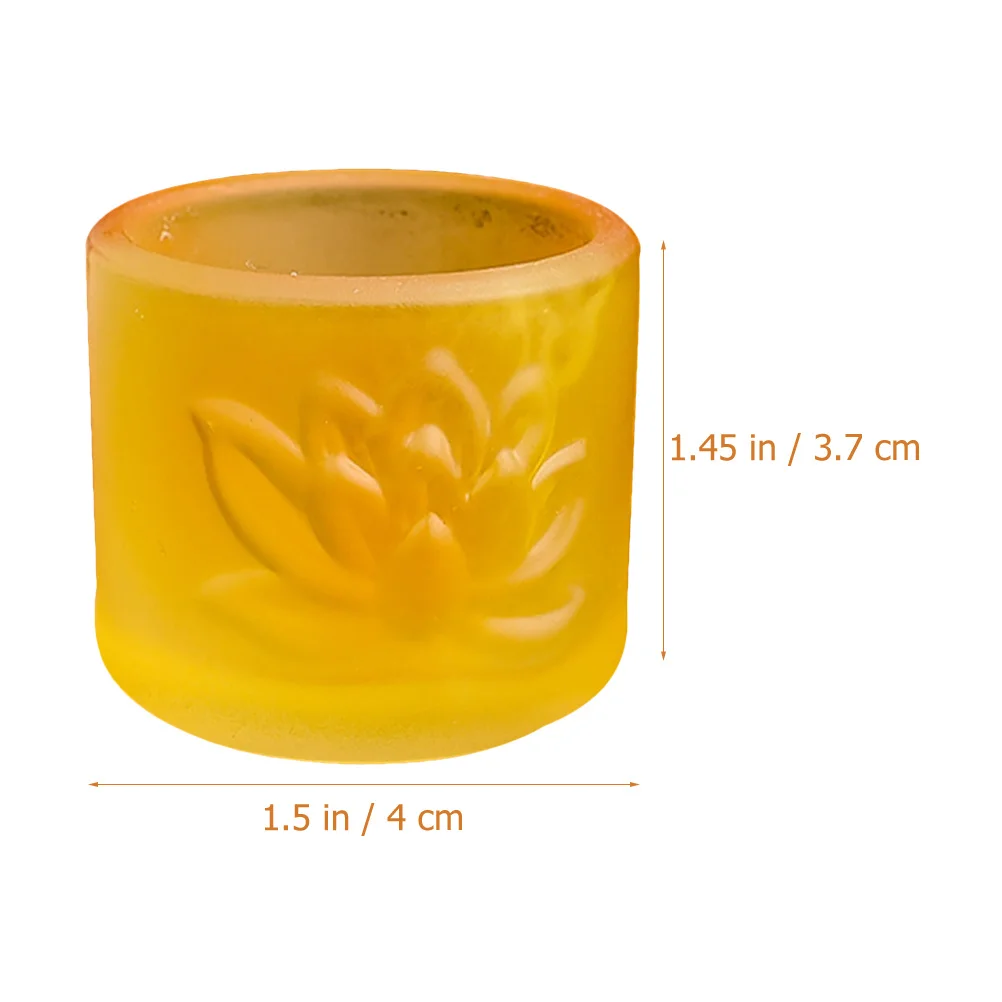 Taza de loto, accesorio estético de Buda, taza de agua, patrones auspiciosos, diseño detallado, decoración de Yoga para el templo del hogar