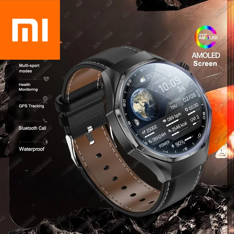 

Xiaomi 2026 New WatchSmart Watch AMOLED Screen GPS Tracker HD Bluetooth Call Waterproof Sports Health Monitoring Smartwatch Men