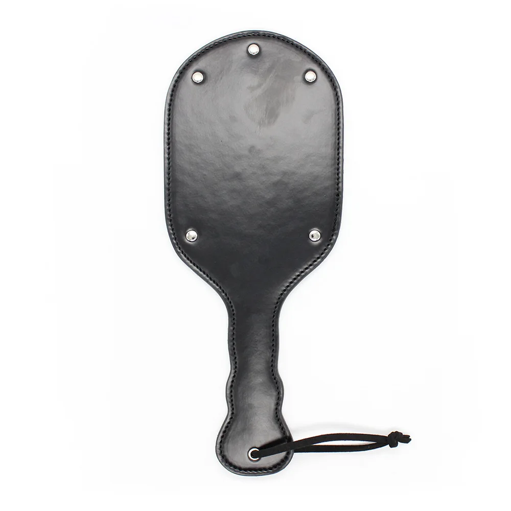 Fine Grained PU Leather Equestrian Whip with Polished Paddle Surface Compact Form Stable Daily Training Supply