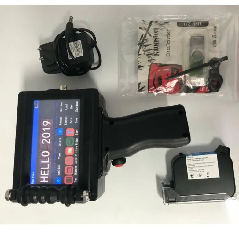 

Интеллектуальный полностью автоматический ручной струйный принтер Дата слова Машина для логотипа со штрих-кодом