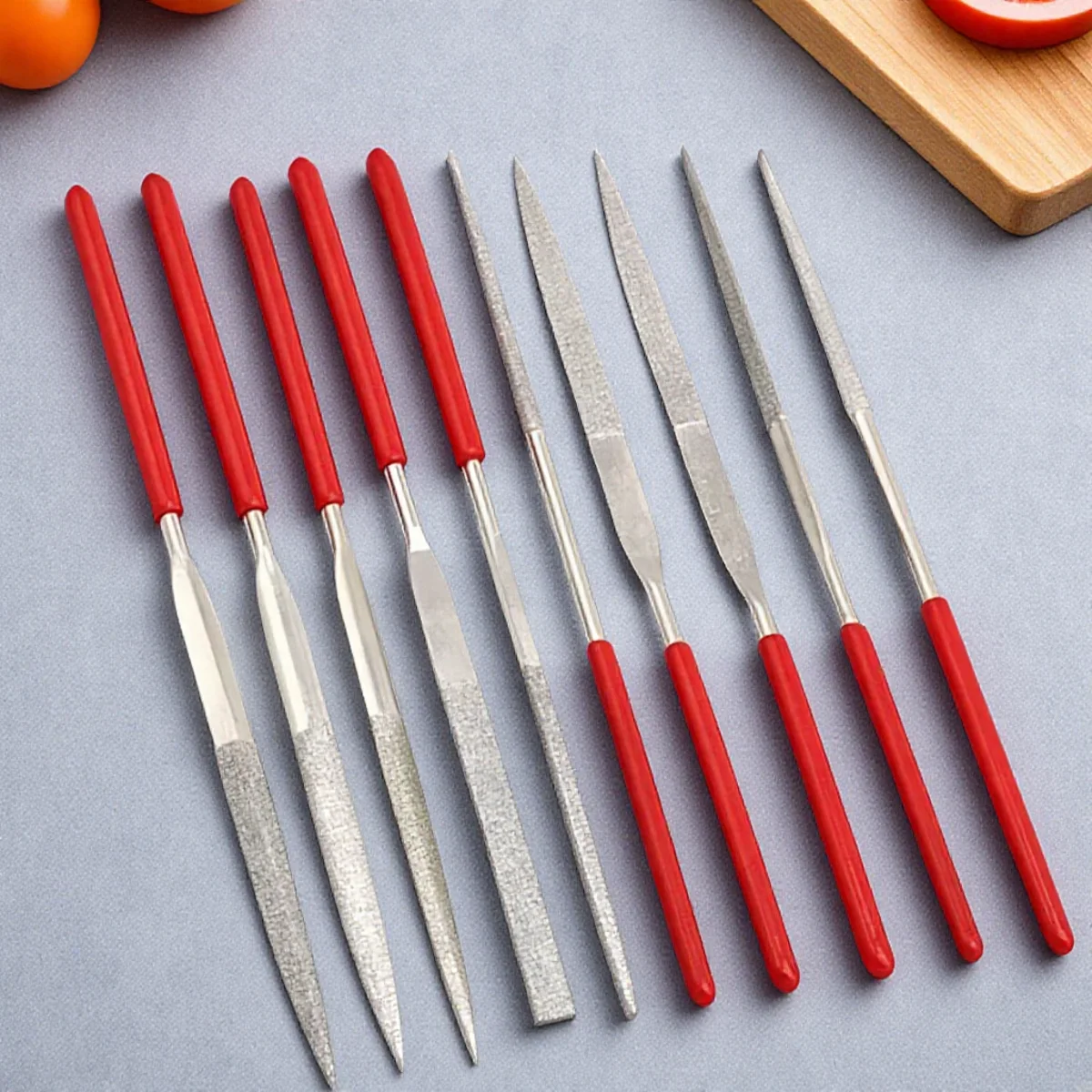 10PCS Mini Needle File Set Diamond Coated 140mm for Jewelry Making Crafts Ceramic Glass Stone Wood Tools