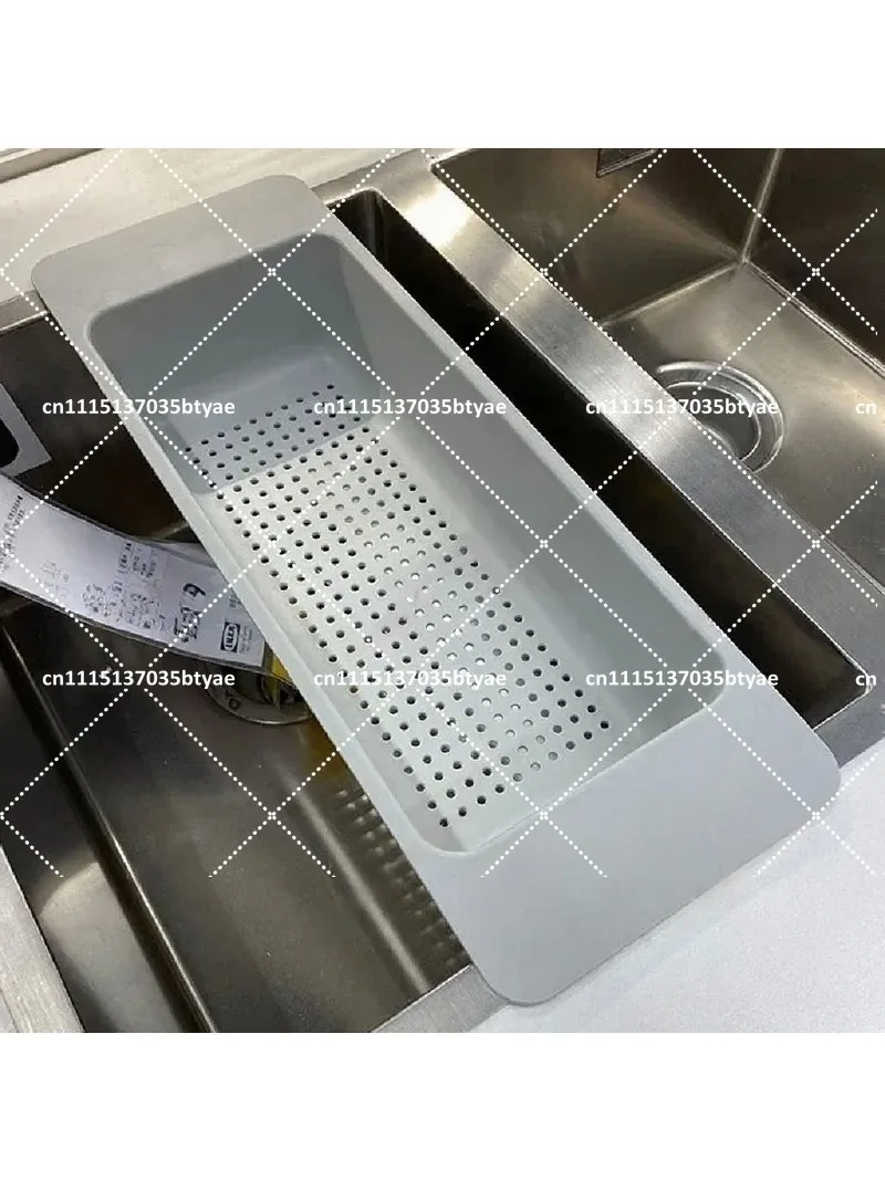 Kitchen Sink Strainer Basket, Plastic Drain Rack for Vegetable Washing, Dish Drying Rack, Household Sink Accessories