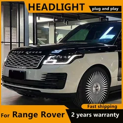 Matrix LED Head Lamp For Range Rover L405 Headlights 2013-2021 Land Rover DRL Day Running Light Range Rover head light assembly