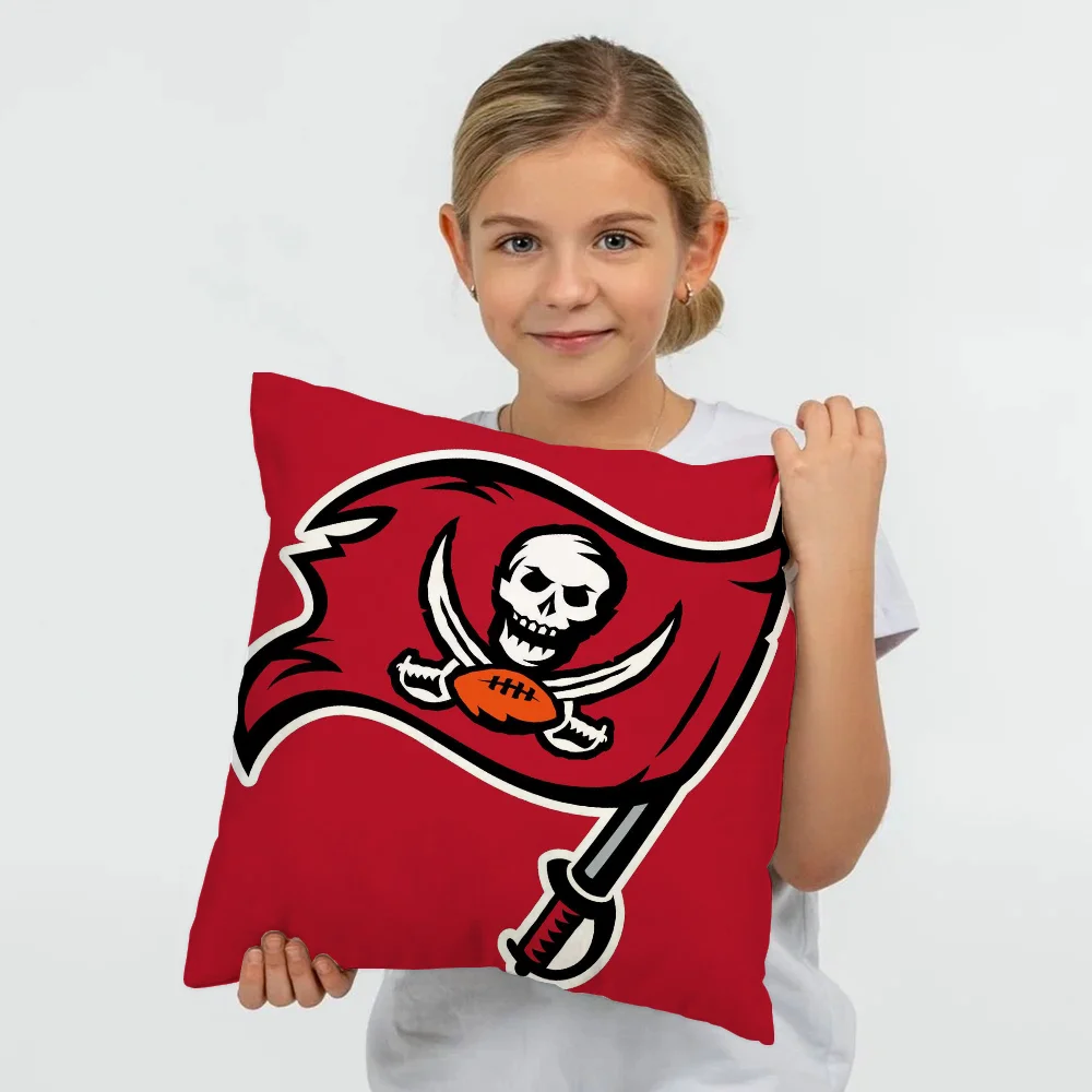 Cushion Cover Pillow Cover Pillowcase Cover for Pillow Fundas De Cojines Tampa Bay B-buccaneers Ornamental Pillows Home Cushions