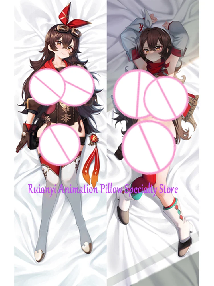 

Dakimakura Anime Amber Double-sided Print Life-size Body Game Pillow Cover Bedding Gifts