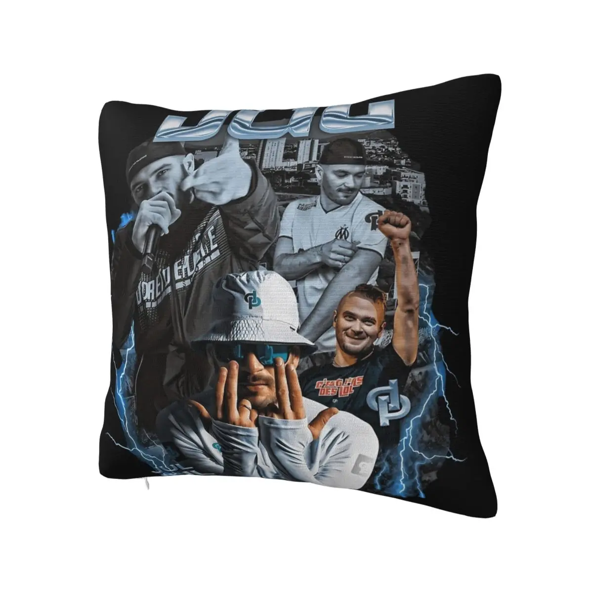 Jul Bootleg France Rapper Pillowcase Printing Polyester Cushion Cover Decor Throw Pillow Case Cover Home Dropshipping 40X40cm