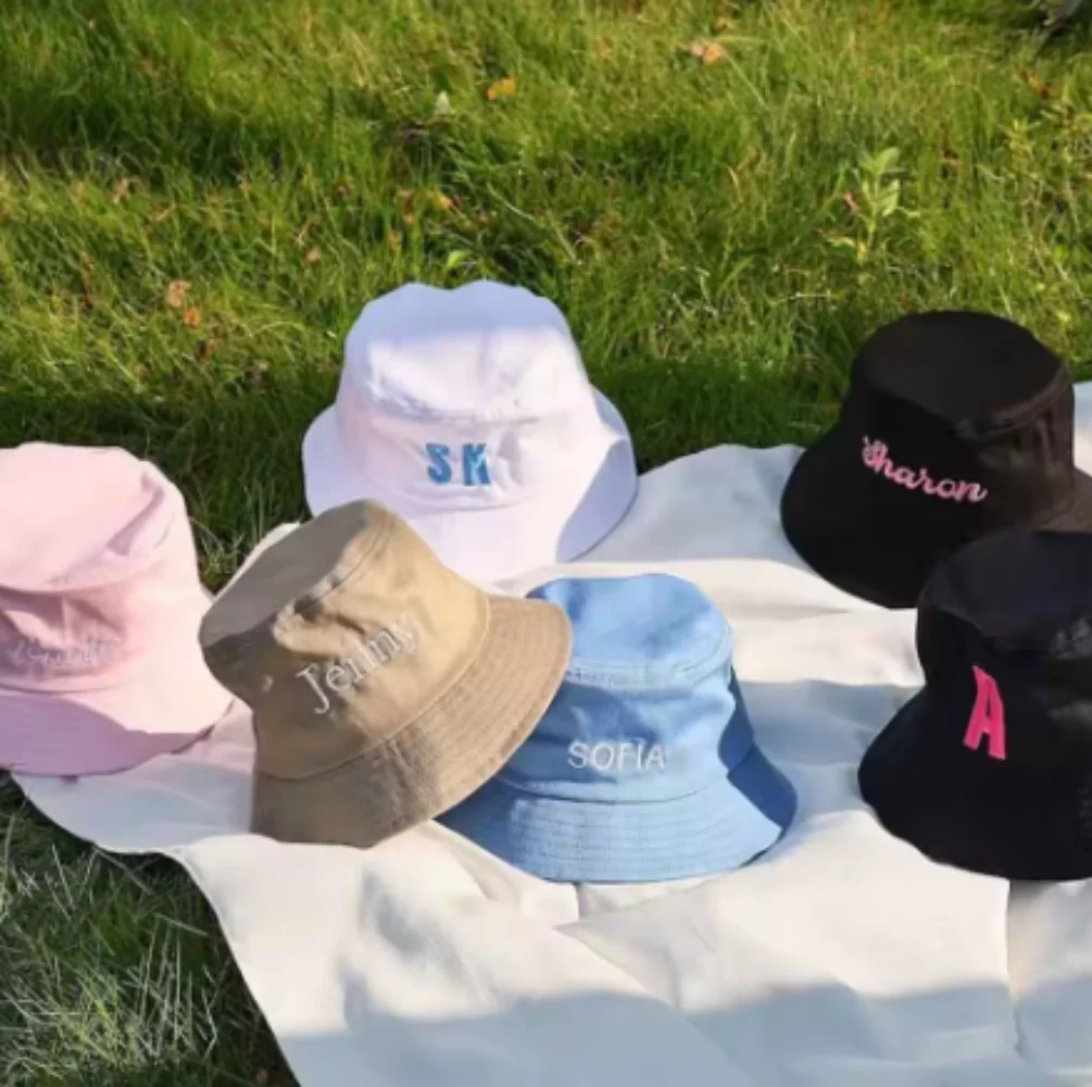 パーソナライズされたバケットハット、花嫁用ワイドブリムバケッ - Hat Floppy Wide のレビューと価格