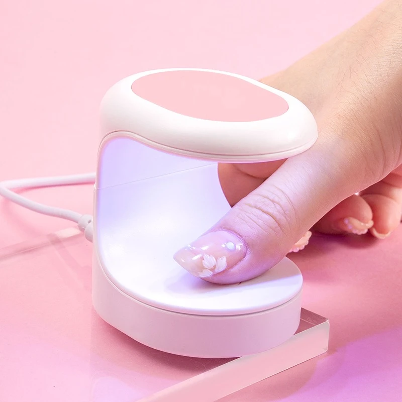 Mini Nail Dryer UV Lampada Manicure Macchina LED Lampada Manicure Strumenti Singolo Finger Nails Art UV Gel Polish Nail Dryer USB Nail Lamp